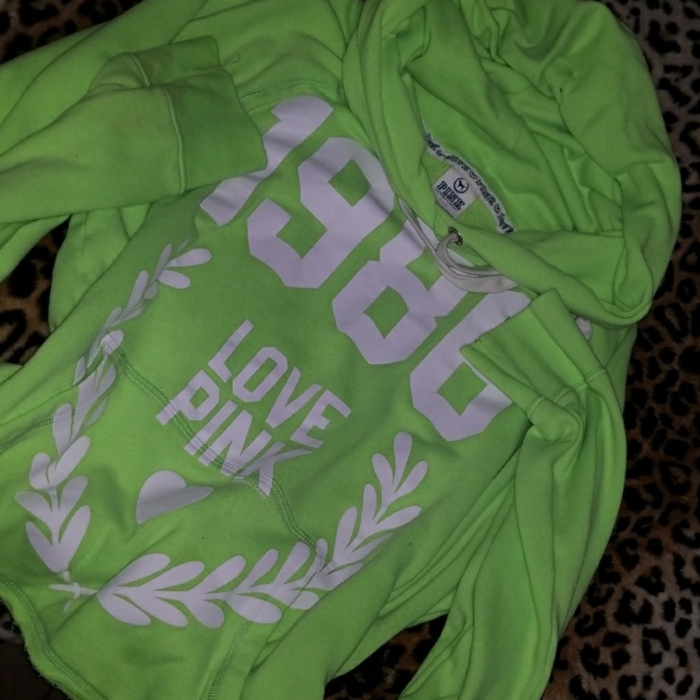 Neon vs pink hoodie